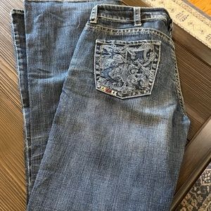 Silver Flare Leg Jeans Size 32